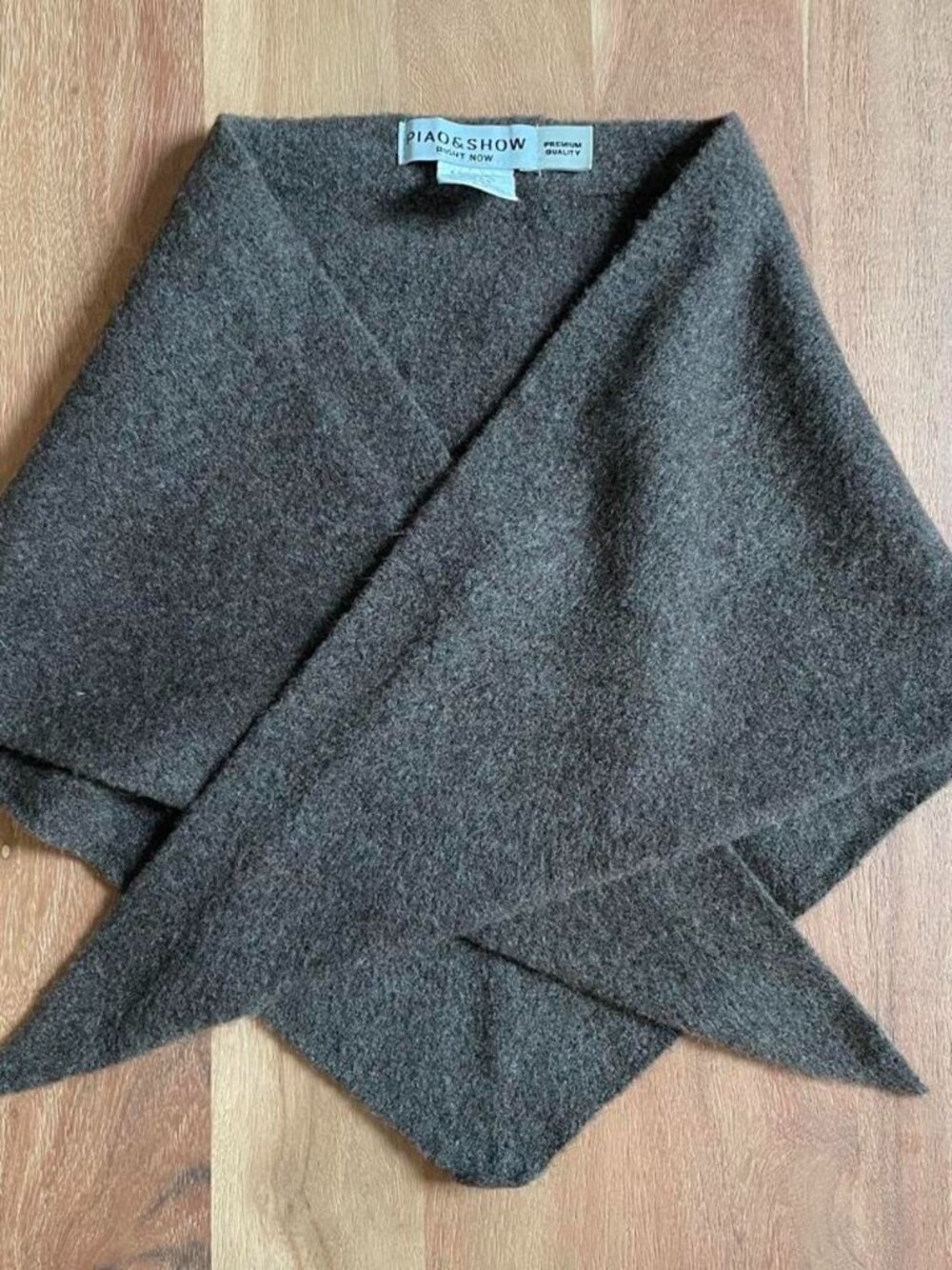 Gray wool, acrylic, nylon & spandex poncho #poncho #outerwear